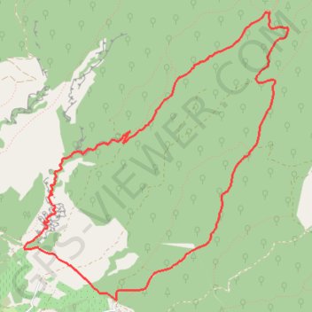 Ventoux - Combe de Curnier - Jas de Landerot GPS track, route, trail