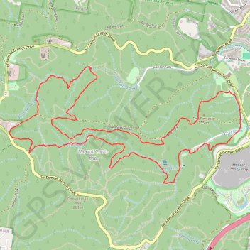 Mount Coot-tha GPS track, route, trail
