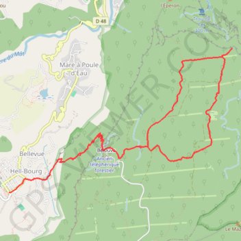 Le Trou de Fer GPS track, route, trail