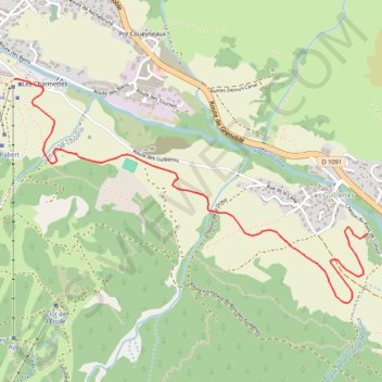 Rouge monetier guibertes GPS track, route, trail
