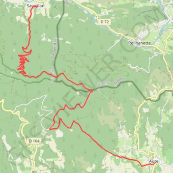 La Traversée du Ventoux Est - Savoillan GPS track, route, trail