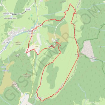 Gresse en Vercors ASM 01-10-23 GPS track, route, trail