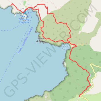 Girolata GPS track, route, trail