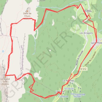 Grand som GPS track, route, trail