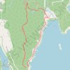 Gorham Mountain Loop via Kief Pound and Ocean Path in Acadia National Park GPS track, route, trail