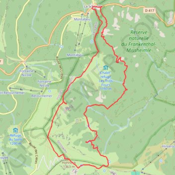 Felsenweg (Sentier des Roches) GPS track, route, trail