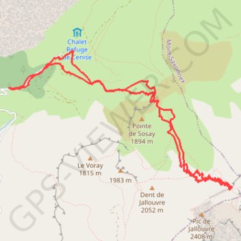 Col du Rasoir GPS track, route, trail