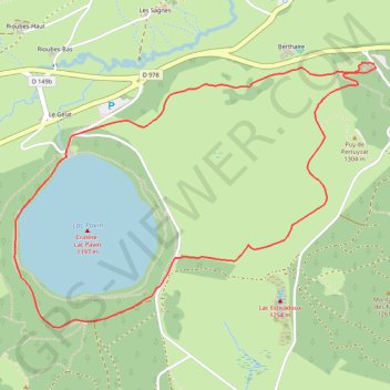 Besse Pavin Raquettes GPS track, route, trail