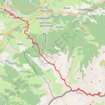 Traversée des Pyrénées - Étape 32 GPS track, route, trail