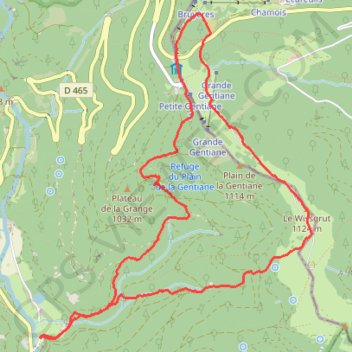 Raquettes par la tassion GPS track, route, trail