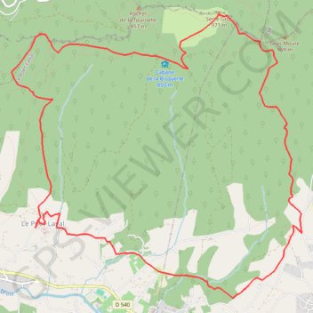 Le Trou du Furet et Serre Gros GPS track, route, trail