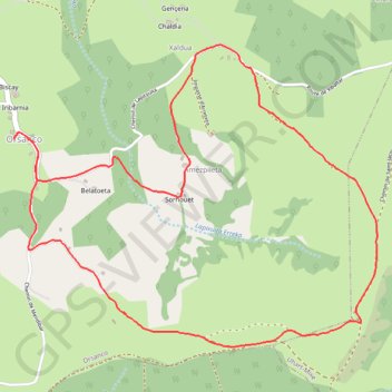 Boucle d'Orsanco GPS track, route, trail