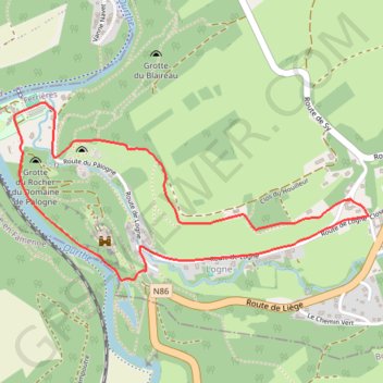 (Ferrières) Promenade des Ecureuils GPS track, route, trail
