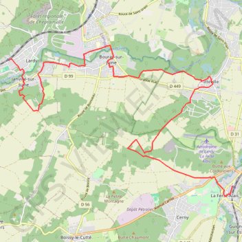Lardy - Ferté-Alais GPS track, route, trail