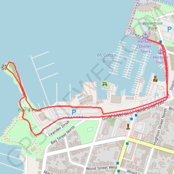 Pier 4 Park GPS track, route, trail