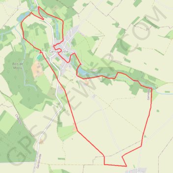 Genainville - site archéologique GPS track, route, trail