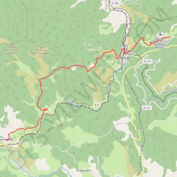 Abbaye Notre-Dame-des-Neiges - Chasseradès GPS track, route, trail