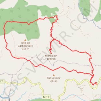 Mont Lion GPS track, route, trail