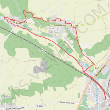 Saint-Loup-de-Naud GPS track, route, trail