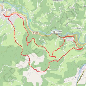 Randonnees desaignes GPS track, route, trail