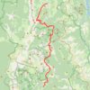 GTV - Tour du Vercors à pied - Gresse-en-Vercors - les Nonnières GPS track, route, trail
