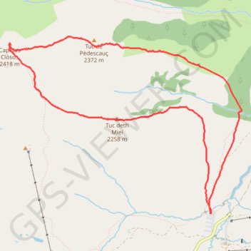 Cap des Closos GPS track, route, trail