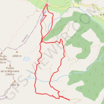 Chalet du Curé par les Frettes GPS track, route, trail