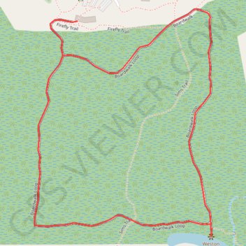 Boardwalk Loop to Weston Lake Overlook GPS track, route, trail