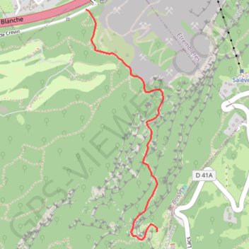 Grand Salève - Sentier des Buis (parcours origine) -T4 GPS track, route, trail