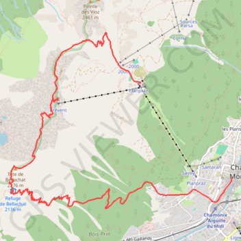 Brévent Bellachat GPS track, route, trail