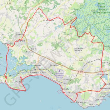Guérande - La Baule GPS track, route, trail