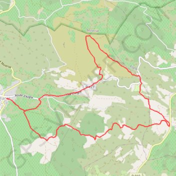Azillanet La Ramière et les hauteurs de Marceau GPS track, route, trail