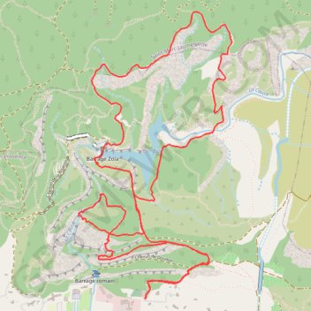 Autour du Lac Zola GPS track, route, trail