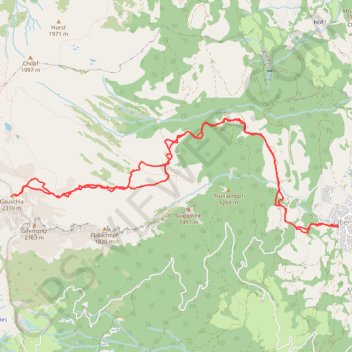 Gauschla GPS track, route, trail