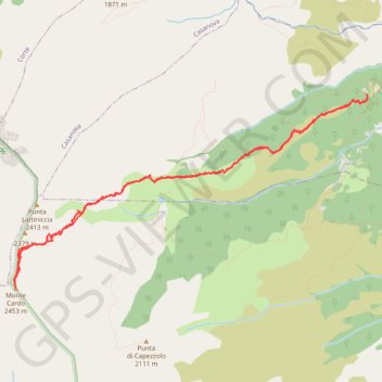Monte Cardo GPS track, route, trail