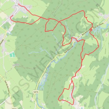 Petite Rando autour de Weris GPS track, route, trail