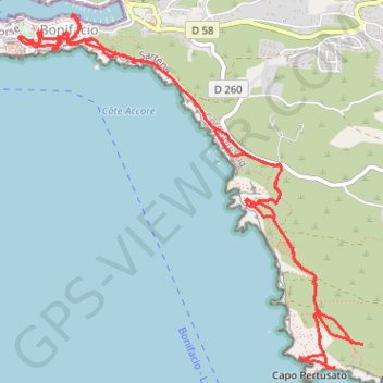 Sentier de Campu Romanellu & Pertusatu GPS track, route, trail