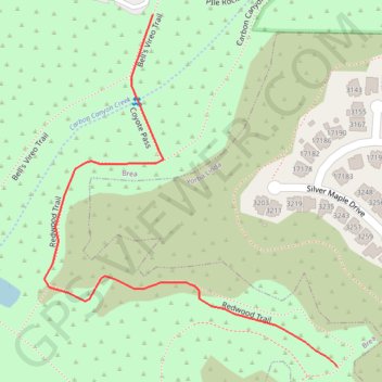 Redwoods Grove GPS track, route, trail