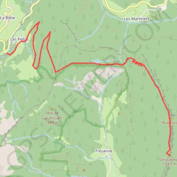 Le Rocher de Goutaroux GPS track, route, trail