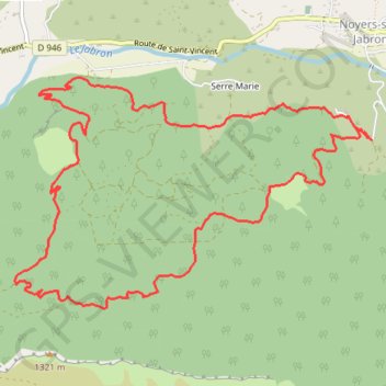 Bois de la Clapeyrie GPS track, route, trail