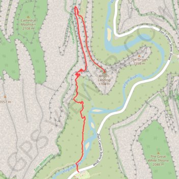 Angels Landing GPS track, route, trail