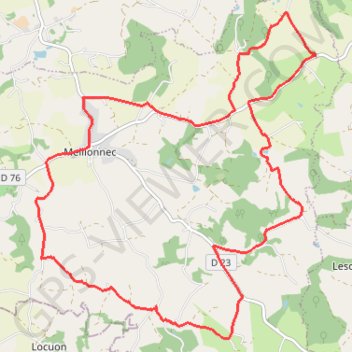 [Itinéraire] Boucle Vélo de Mellionnec GPS track, route, trail