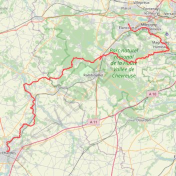 Chartres - Saint-Quentin-en-Yvelines GPS track, route, trail