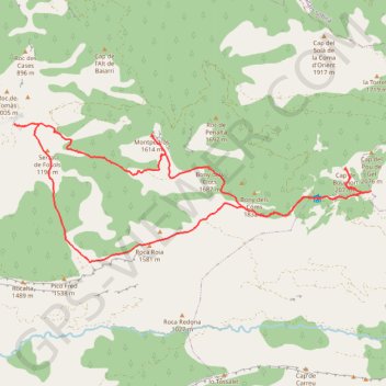 Sierra de Boumort GPS track, route, trail