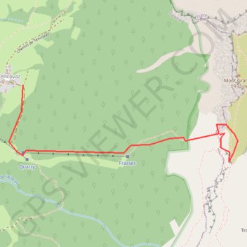 Mont Granier GPS track, route, trail