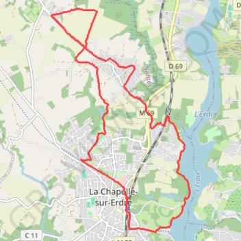 Mouline-Erdre GPS track, route, trail