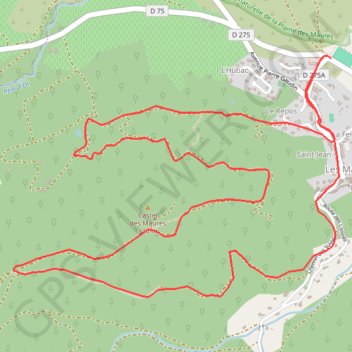 Les Mayons GPS track, route, trail