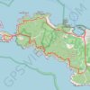 Boucle ouest de L'Île de Prquerolle GPS track, route, trail