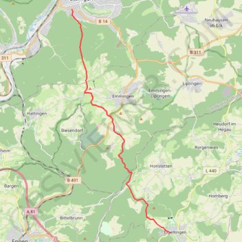 EuroVélo 6 - Allemagne GPS track, route, trail