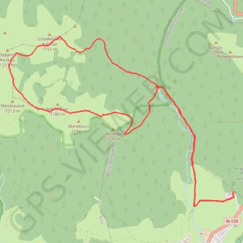 Randonnées sur les Crêtes de las Antostas GPS track, route, trail